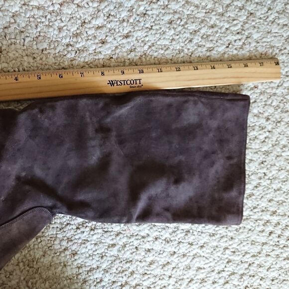 SERGIO ROSSI brown Suede below the knee boots size 7 - Picture 6 of 12